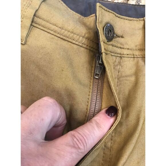 NEW Brothers Sons Hiking Work Pants 30x34” Khaki Pockets Zip Cotton Cool Max Zip - Picture 12 of 13